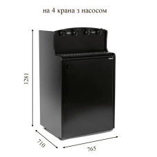 Холодильна шафа з глухими дверима CRYSTAL CRW 400 P