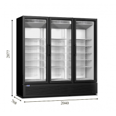 Холодильна шафа, вітрина сердньотемпературна зі скляними дверима CRYSTAL CR 2000
