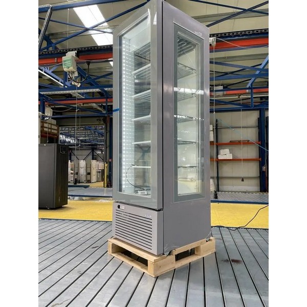 Морозильна шафа, вітрина зі скляними дверима CRYSTAL CRF 300 3D