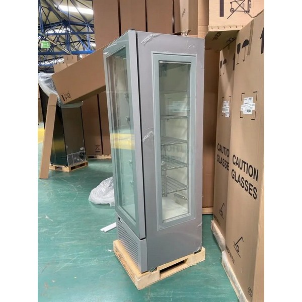 Морозильна шафа, вітрина зі скляними дверима CRYSTAL CRF 300 3D