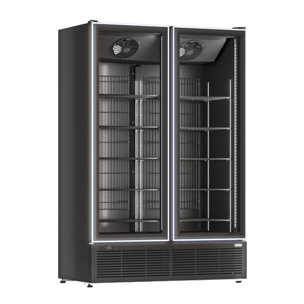 Морозильна шафа, вітрина зі скляними дверима CRYSTAL CRFV 1200 FRAMELESS