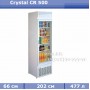 Холодильный шкаф витрина Crystal CR 500