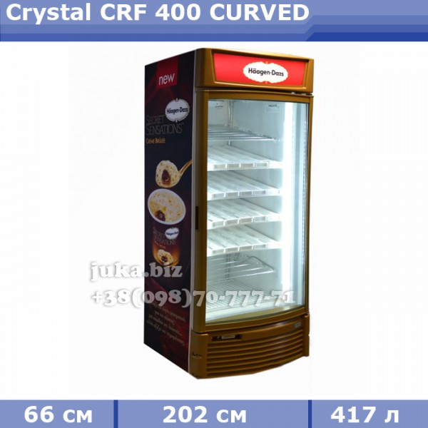 Морозильный шкаф Crystal CRF 400 CURVED