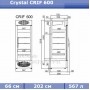 Морозильный шкаф Crystal CRIF 600