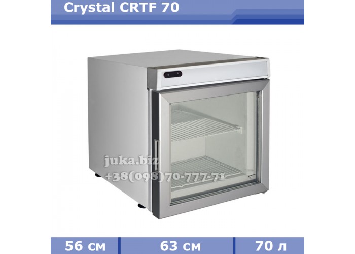 Морозильна шафа вітрина на барну стійку Crystal CRTF 70