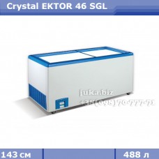 Морозильный ларь с прямым стеклом Crystal ЭКТОР 46 SGL