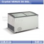 Морозильний лар з гнутим склом Crystal ВЕНУС 36 SGL