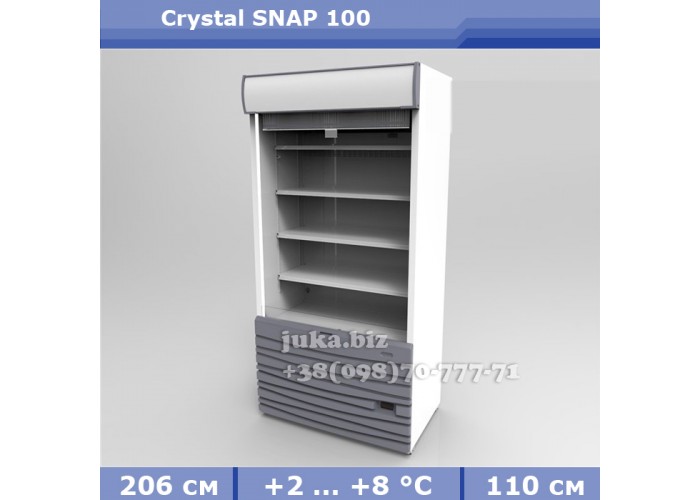Холодильная пристенная горка Crystal SNAP 100