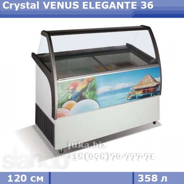 Витрина для весового мороженого Crystal VENUS ELEGANTE 36 