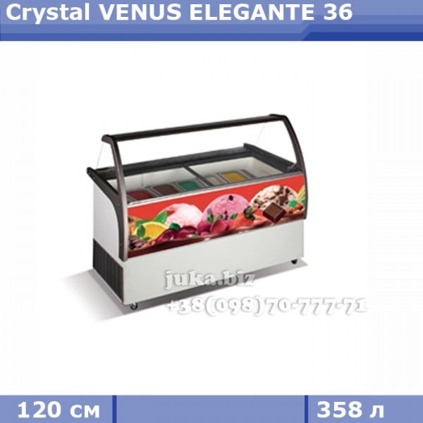 Витрина для весового мороженого Crystal VENUS ELEGANTE 36 