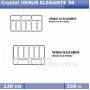 Морозильна вітрина для вагового морозива Crystal VENUS ELEGANTE 36 