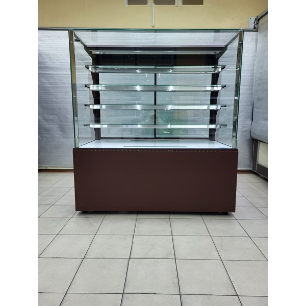 Кондитерська вітрина (нержавійка) KUM ECLAIR INOX 1.5, 4 Полиці