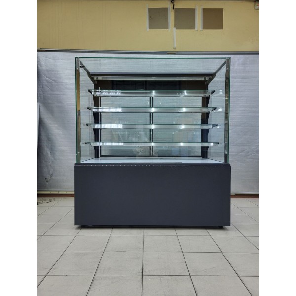 Кондитерська вітрина (нержавійка) KUM ECLAIR INOX 1.5, 4 Полиці