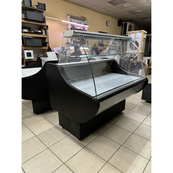 Холодильная витрина со сферическим стеклом KUM GASTRONOMY KATRIN 1.5 Статический