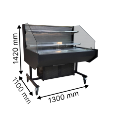 Холодильная витрина открытая (промо) KUM PROMO MAX TORNADO 1.3, 2 Полки