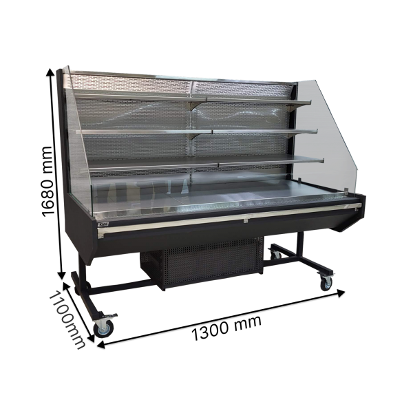 Холодильная витрина открытая (промо) KUM PROMO MAX TORNADO 1.3, 3 Полки