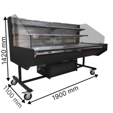 Холодильная витрина открытая (промо) KUM PROMO MAX TORNADO 1.9, 2 Полки