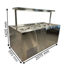 Холодильна вітрина Саладетта KUM PICLES 2.1