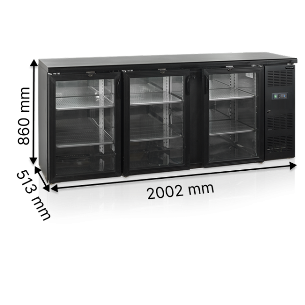 Барні шафи, мінібари TEFCOLD CBC310G