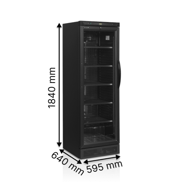 Холодильні шафи TEFCOLD CEV425 BLACK L/H
