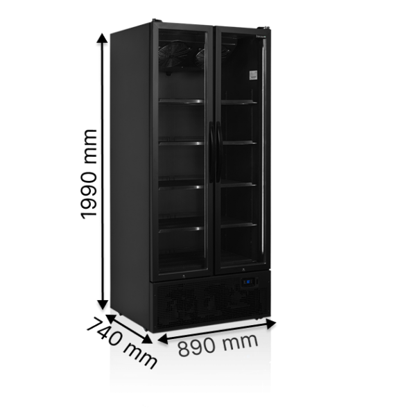 Холодильні шафи TEFCOLD FS890H BLACK
