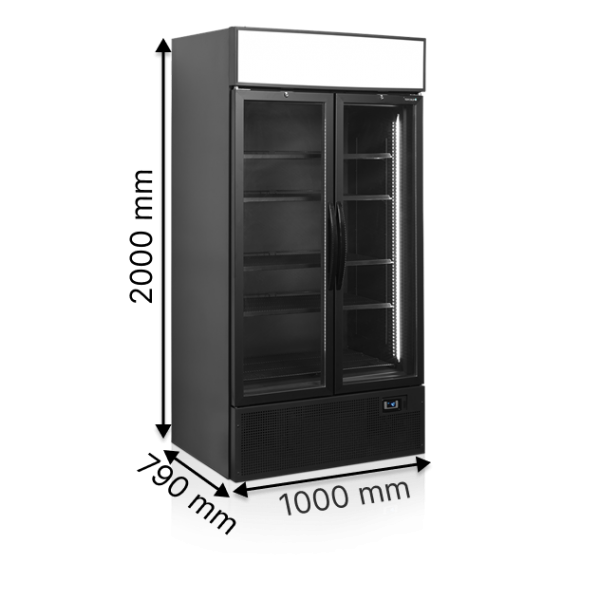 Холодильні шафи TEFCOLD FSC1000H BLACK