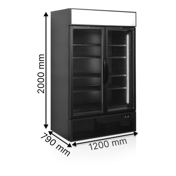 Холодильні шафи TEFCOLD FSC1200H BLACK