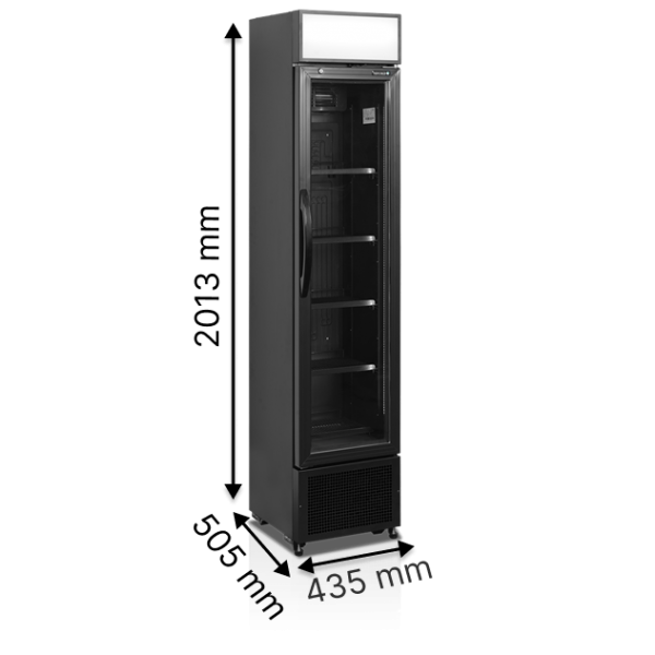 Холодильні шафи TEFCOLD FSC175H BLACK