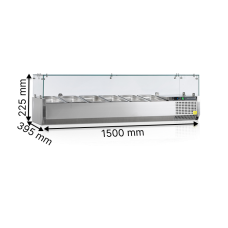 Витрины для топпингов TEFCOLD GN 1/3 VK38-150