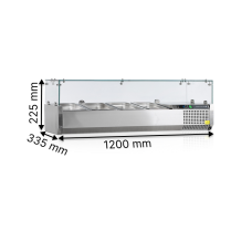 Витрины для топпингов TEFCOLD GN 1/4 VK33-120