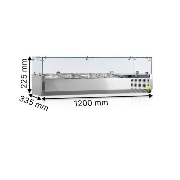 Вітрини для топінгів TEFCOLD GN 1/4 VK33-120