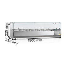 Витрины для топпингов TEFCOLD GN 1/4 VK33-150
