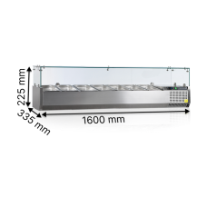 Витрины для топпингов TEFCOLD GN 1/4 VK33-160