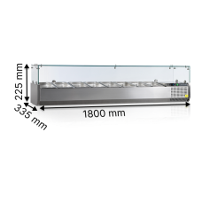 Витрины для топпингов TEFCOLD GN 1/4 VK33-180