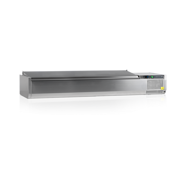 Вітрини для топінгів TEFCOLD GN 1/4 VK33-180 S/S LID