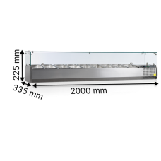 Витрины для топпингов TEFCOLD GN 1/4 VK33-200