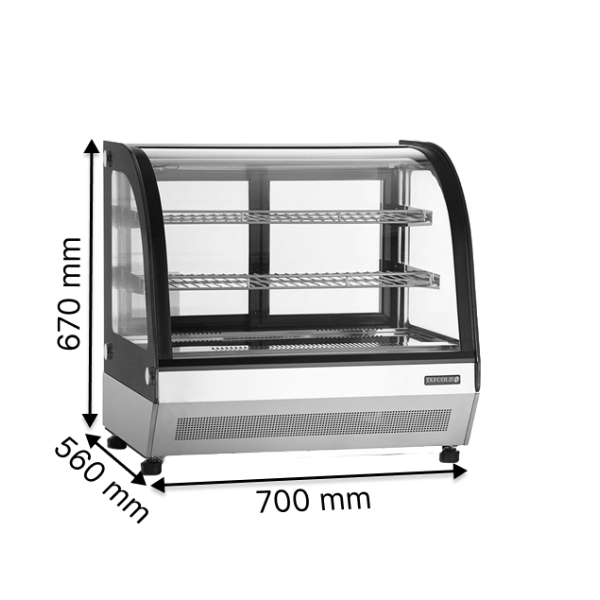 Кондитерські вітрини TEFCOLD LCT750C/BLACK