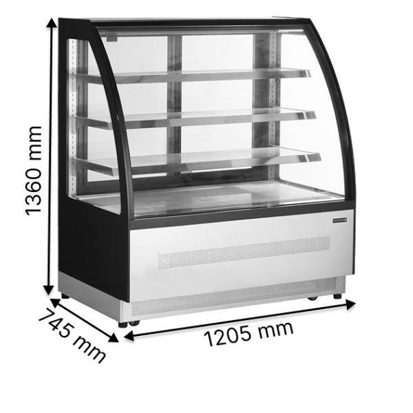 Кондитерські вітрини TEFCOLD LPD1200C/BLACK