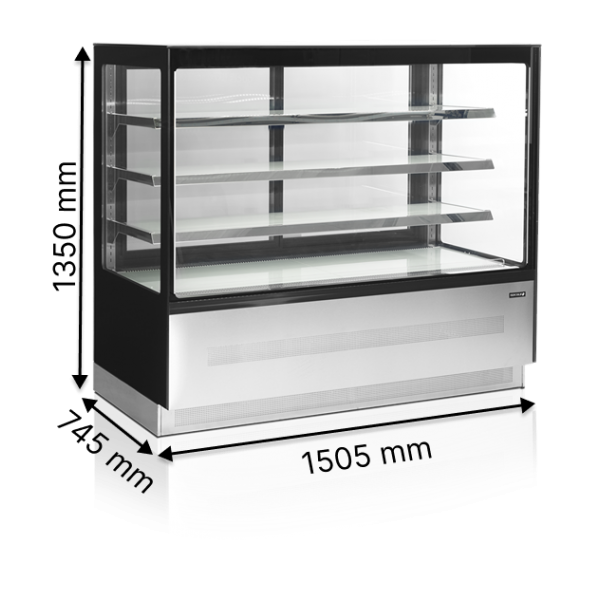 Кондитерські вітрини TEFCOLD LPD1503F/BLACK