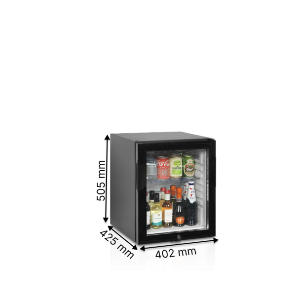 Барні шафи, мінібари TEFCOLD TM35GC BLACK