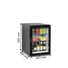 Барные шкафы, минибары TEFCOLD TM45GC BLACK