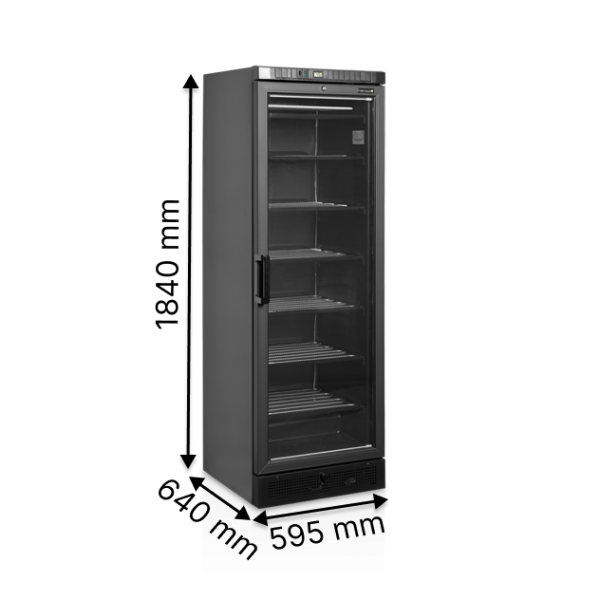 Морозильні шафи TEFCOLD UFSC371G Black