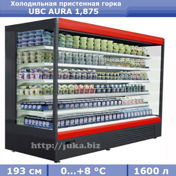 Холодильная пристенная горка UBC AURA 1,875