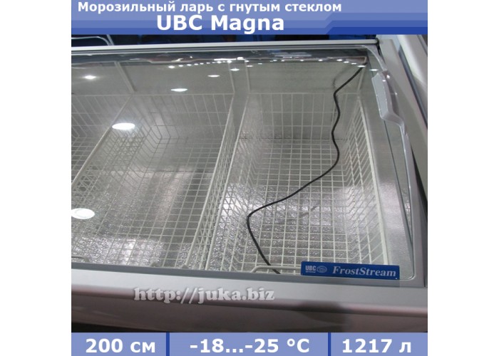 Морозильний лар з гнутим склом UBC Magna