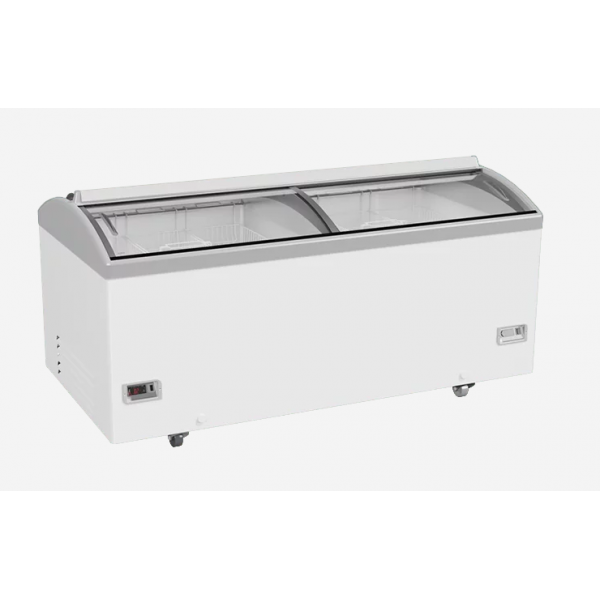 Морозильна скриня лар з гнутим склом JUKA M1000S (-14...-23)
