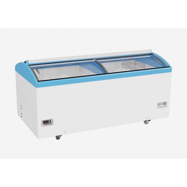 Морозильна скриня лар з гнутим склом JUKA M1000S (-14...-23)