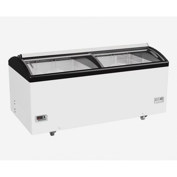 Морозильна скриня лар з гнутим склом JUKA M1000S (-14...-23)