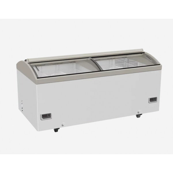 Морозильна скриня лар з гнутим склом JUKA M1000S (-14...-23)