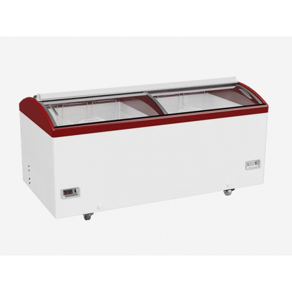 Морозильна скриня лар з гнутим склом JUKA M1000S (-14...-23)