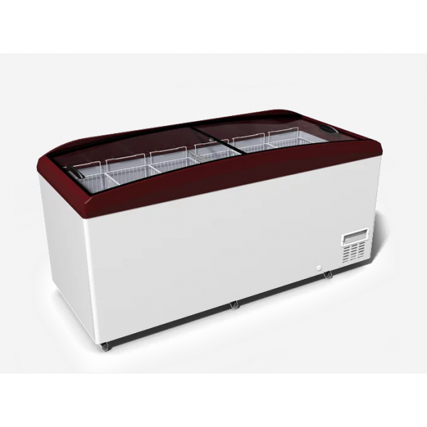 Морозильный лар бонета с гнутым стеклом JUKA M800W